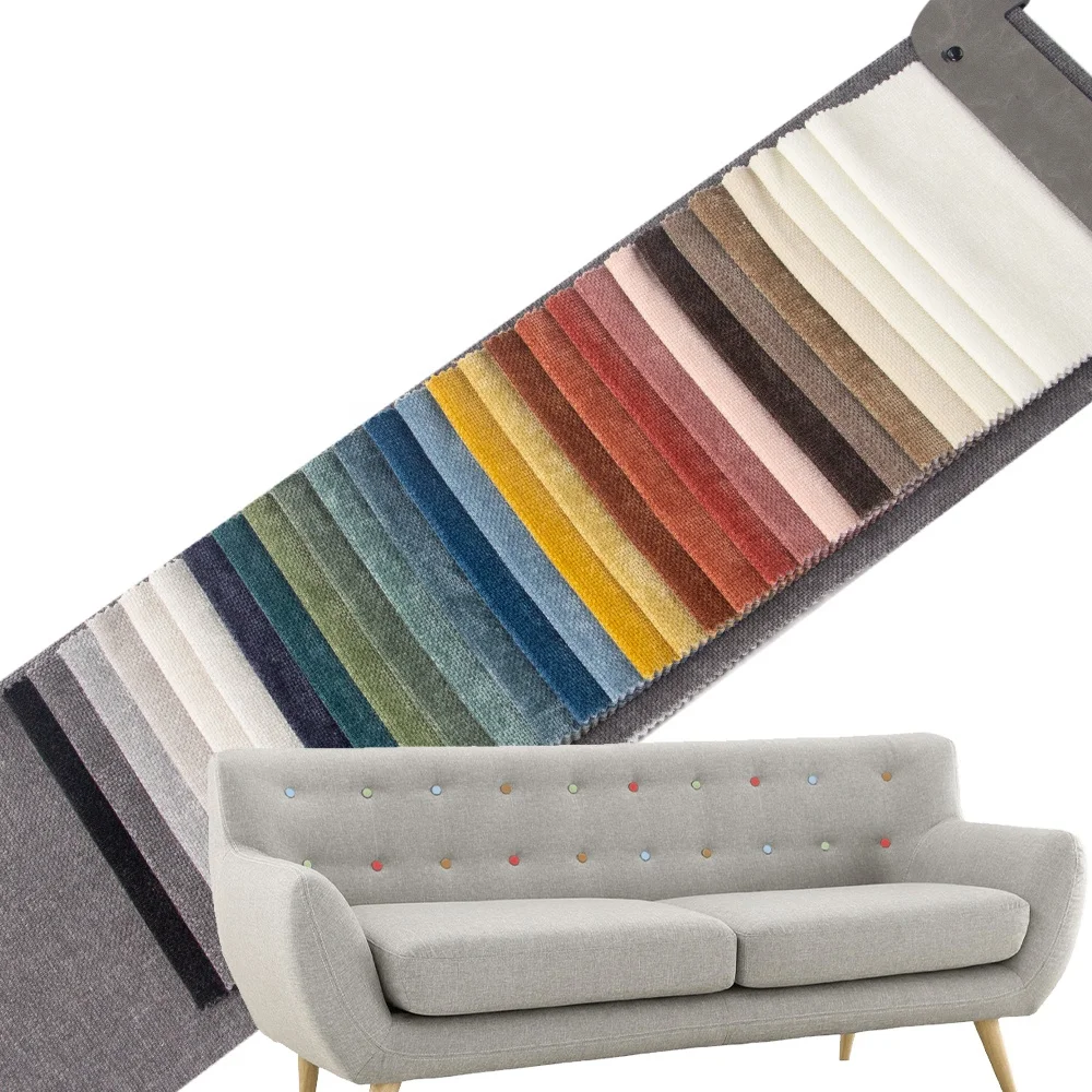 Новая ткань для обивки более цветная тканая синельная мебельная хорошего качества склеенная флисом домашнего текстиля