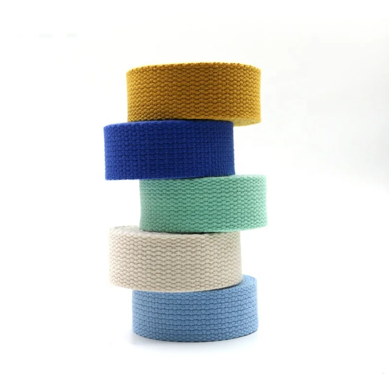 Hot sale 2.5/3.2/3.8/5cm cotton webbing strap for bags
