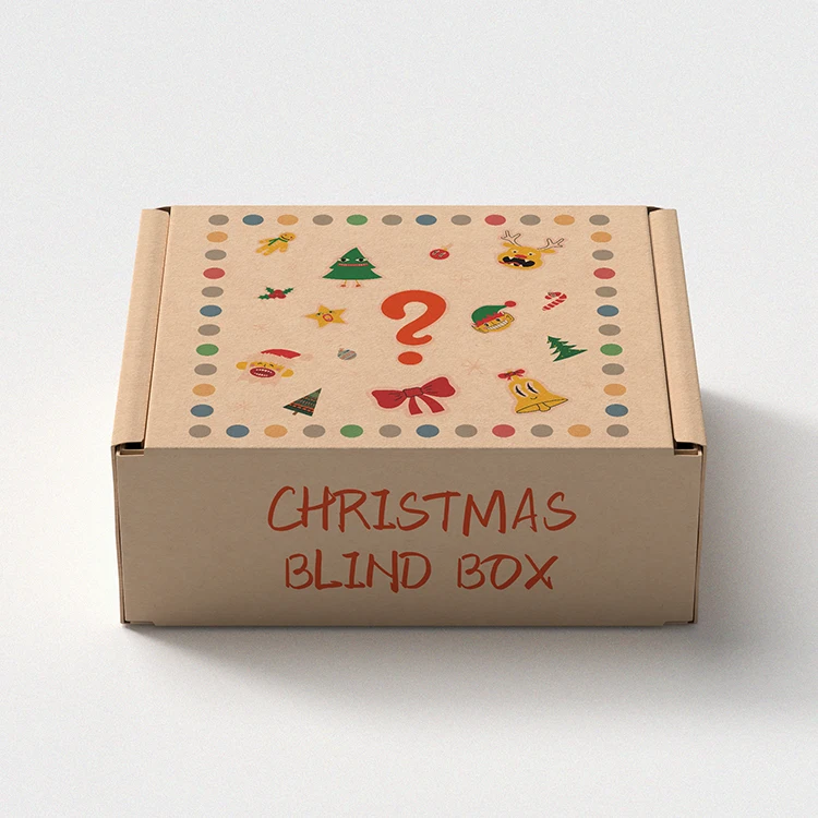 Customized Cardboard Shipping Paperboard Eco-Friendly Brown Mailer Box Christmas Gift Box