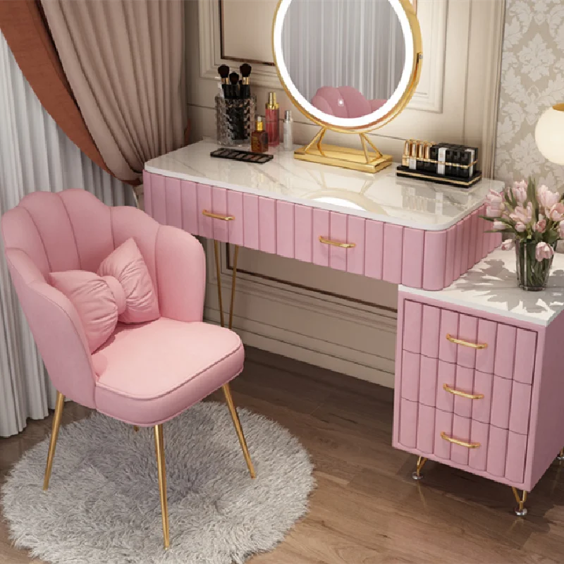 Wholesaler Modern Nordic Dining Furniture Luxury Pink Upholstered Room Golden Legs Velvet Dining Chairs