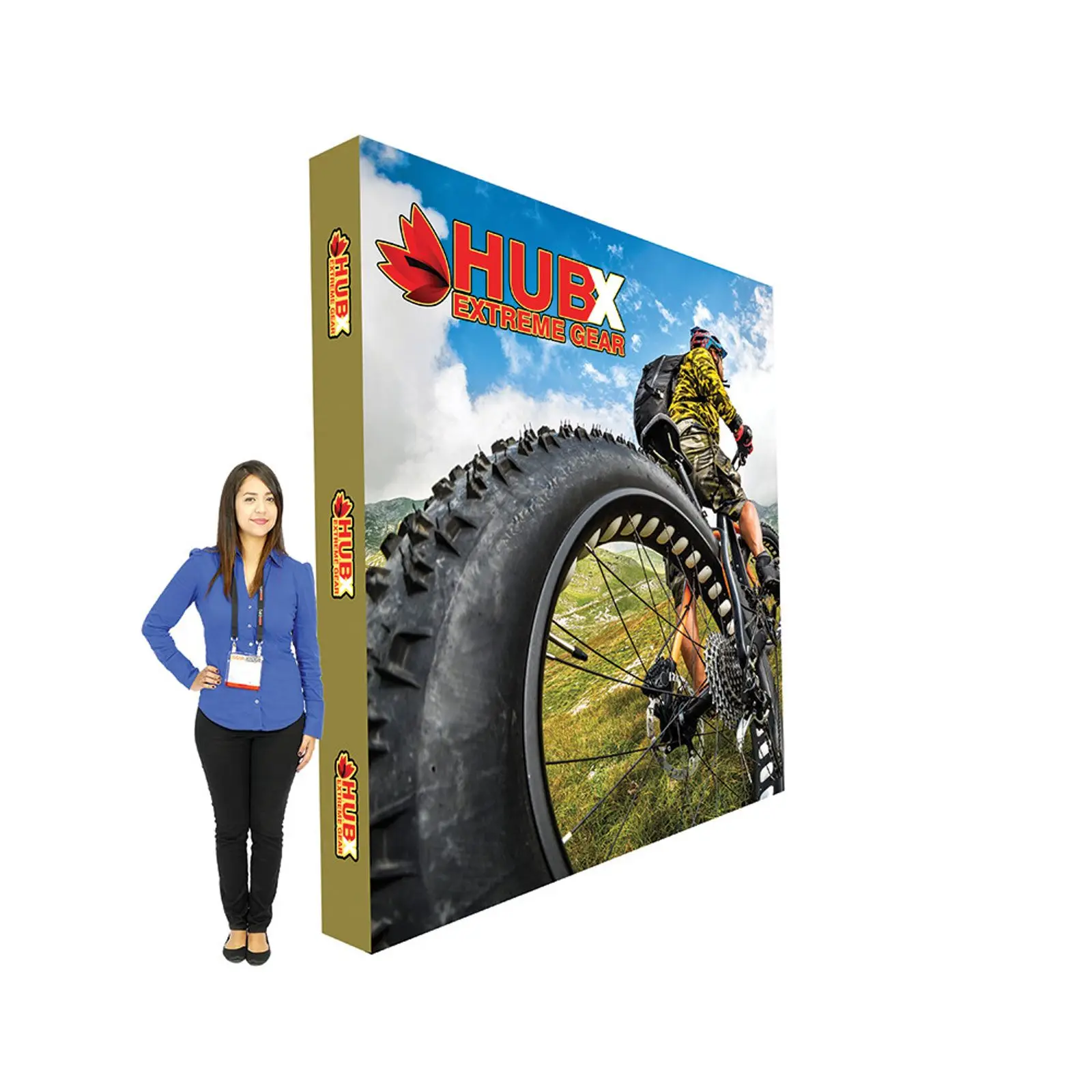 Promotion Portable Backdrop Banner Custom Fabric Pop up Booth Exhibition Advertising Trade Show Display Banner with Stand