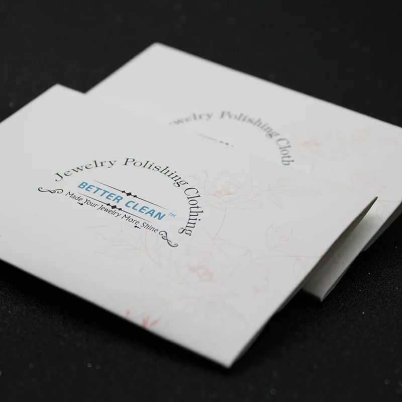 8x8cm Custom Logo Silver Polishing Cloth Microfiber Suede Jewelry Cleaning Cloth cleaner care cleaning polishing cloth for jewel