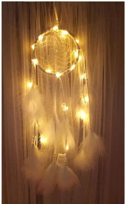 Wholesale Handmade Boho Hanging Feather Dream Catcher for Car Home Room Door Wall Art Party Decor Ornament Gift Craft DIY Kit