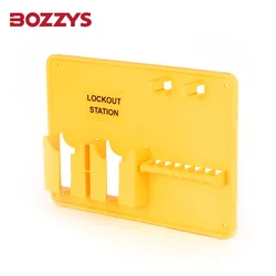 OEM manufacturer Wall-mounted Open Padlock Lockout Stations With 18 adlock-positions,for Industrial lockout-tagout