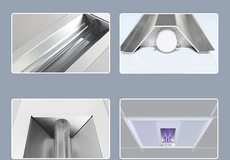 Office Hospital School uvc Air Freshing UV LED Panel Light Air Purifier Cleaning sterilization UVC panel light