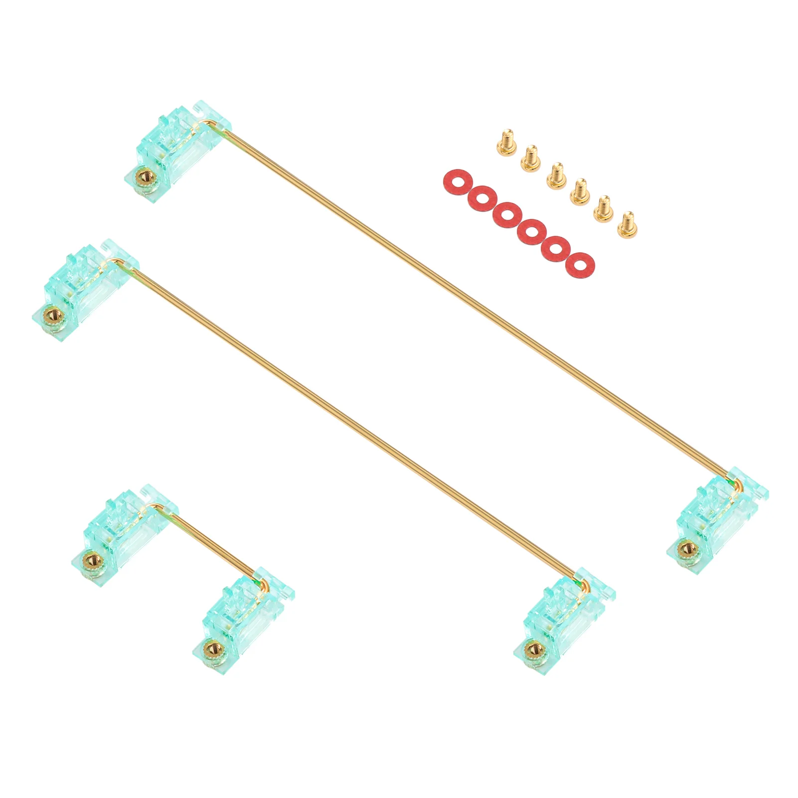 DUROCK V2 Stabilizers Screw in PCB Mount Stabilizers V2.5 Game Boy Purple Stabilisers with 3U 2U 6.25U 7U Gold Plated Wires Stab