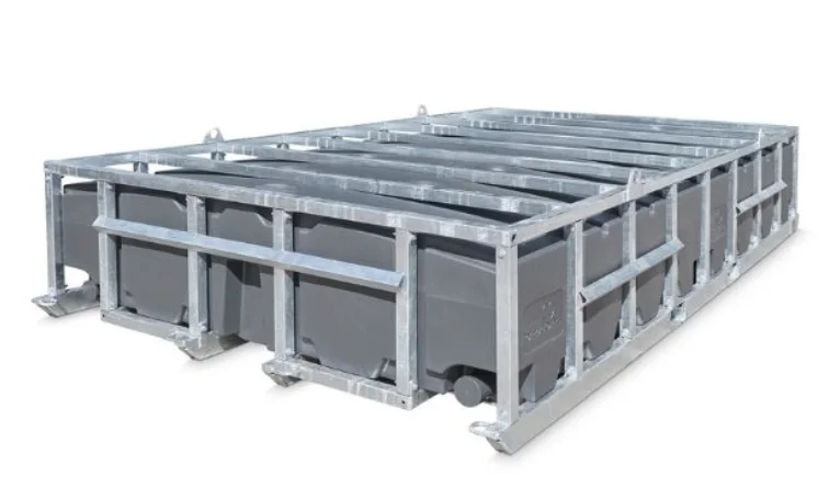 Factory customized 2000L 4000L 6000L septic tank with steel frame  for Industrial and Residential