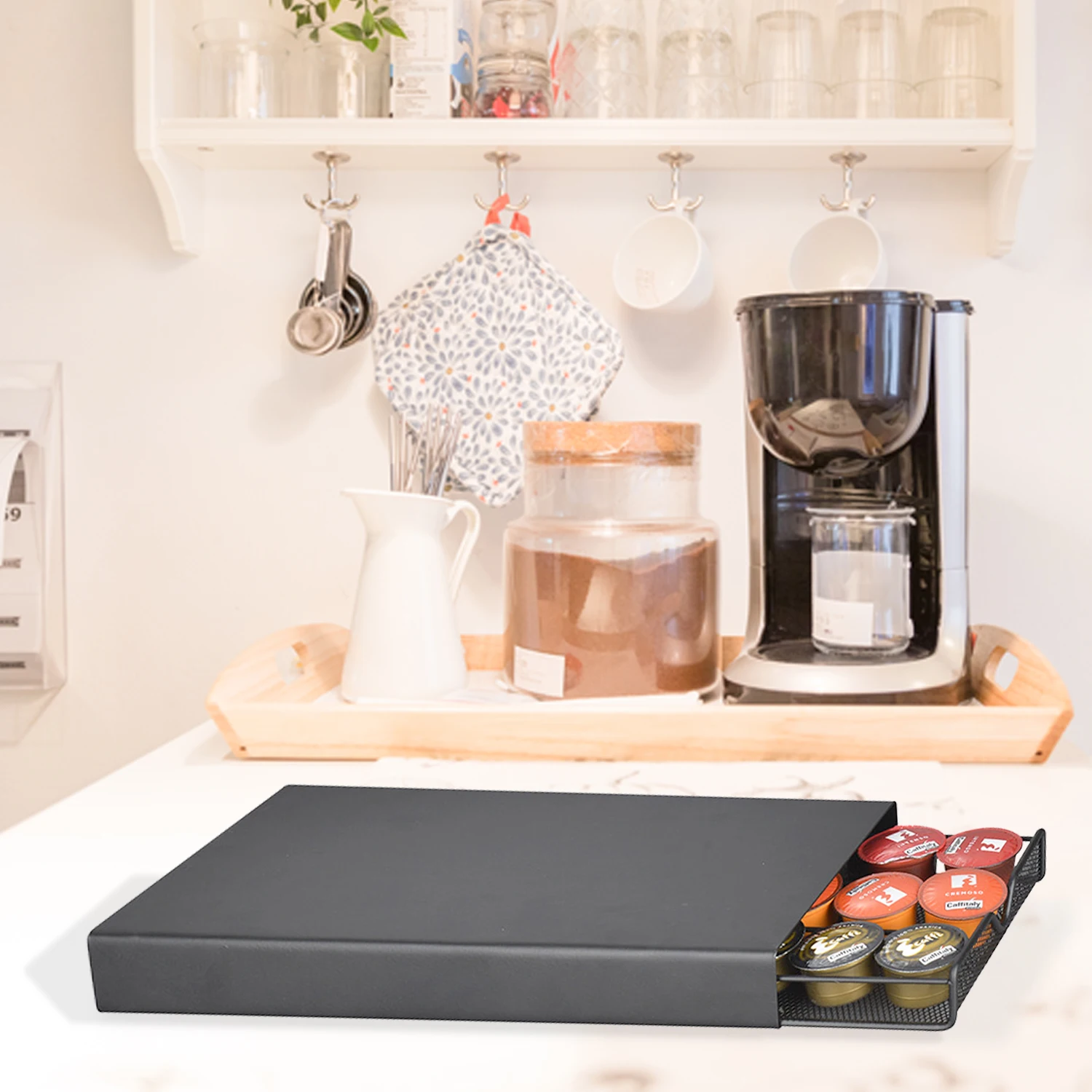 
Amazon Hot Coffee Pod Capsule Storage Drawer for 24 CAFFITALY Display 