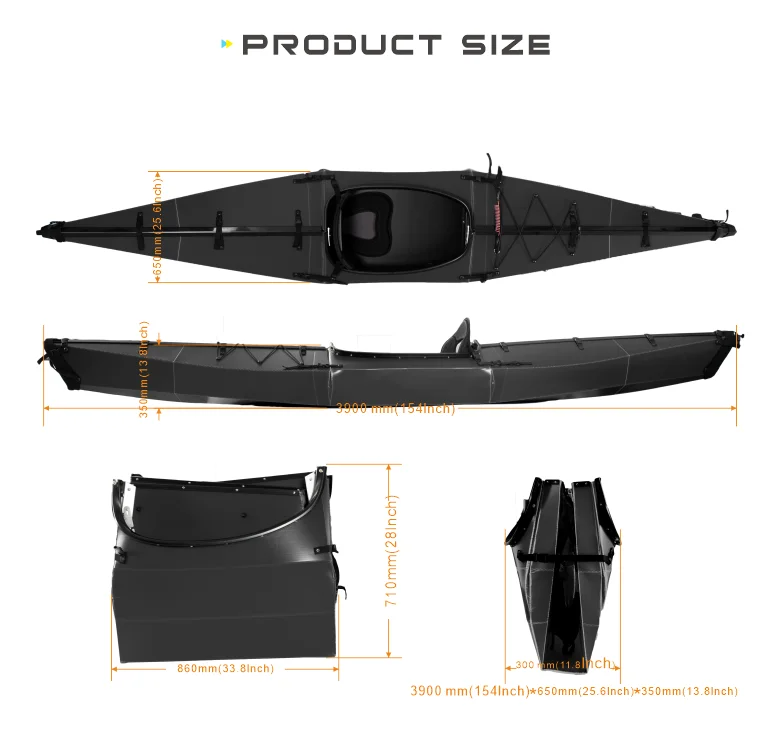 2021 новый складной каяк Terravent, 13 футов, складной каяк с веслом, распродажа