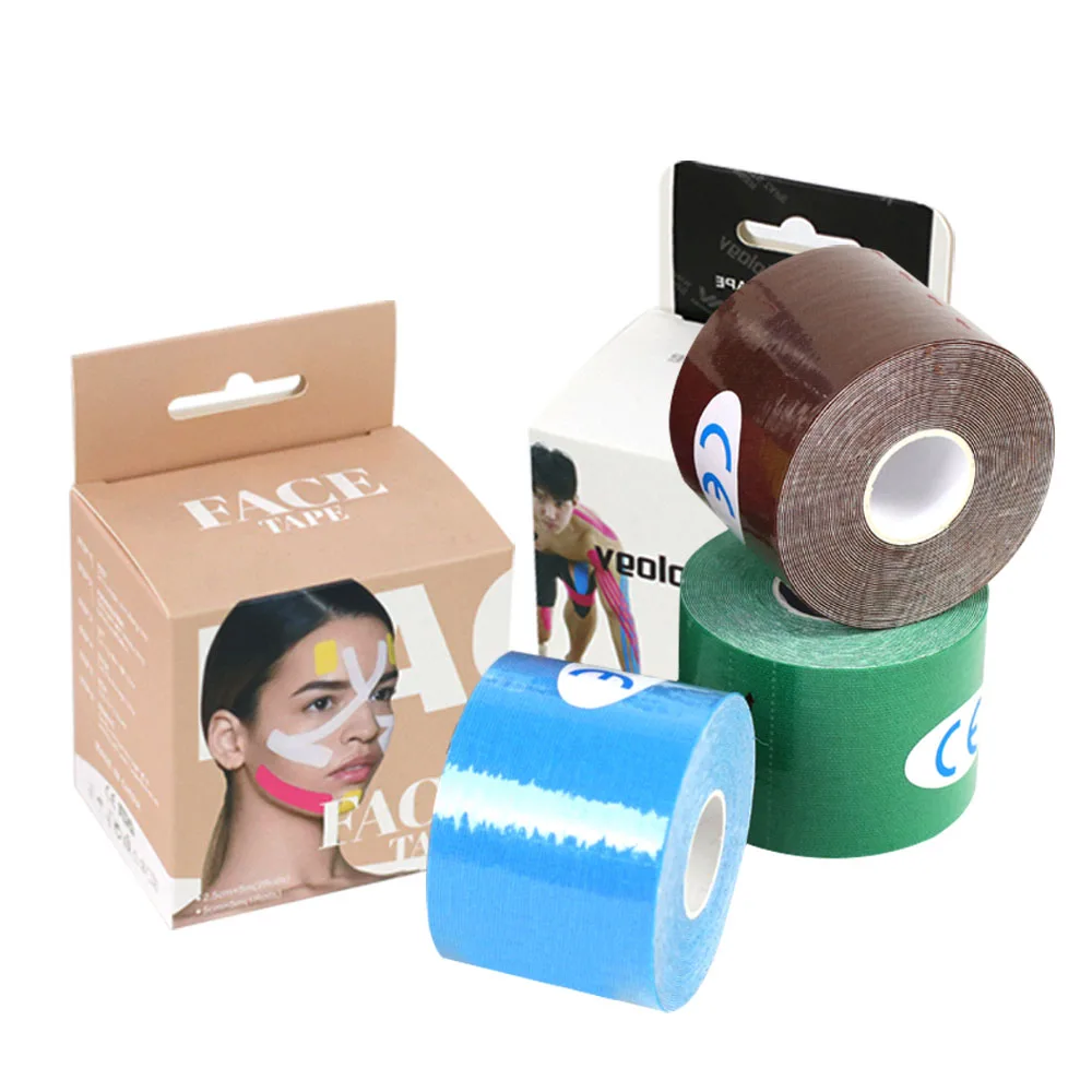 High Quality Elastic Athletic Crepe Sport Tape Custom Printed Colored Waterproof Kinesiology Athletic Tape