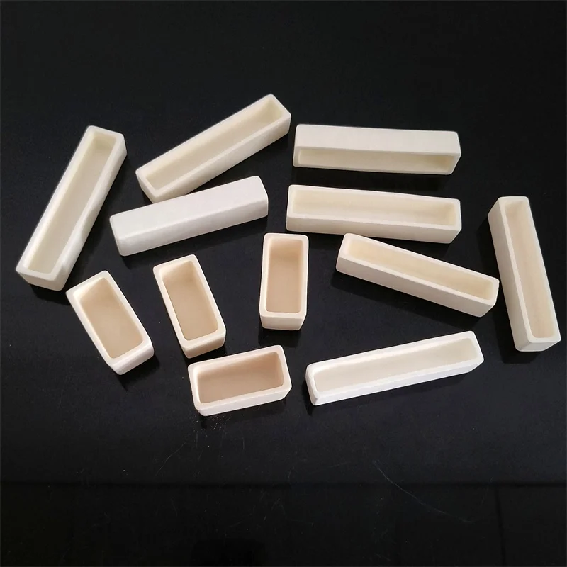 Gold Melting Crucible With 99% Alumina Corundum Ceramic Crucible Boat