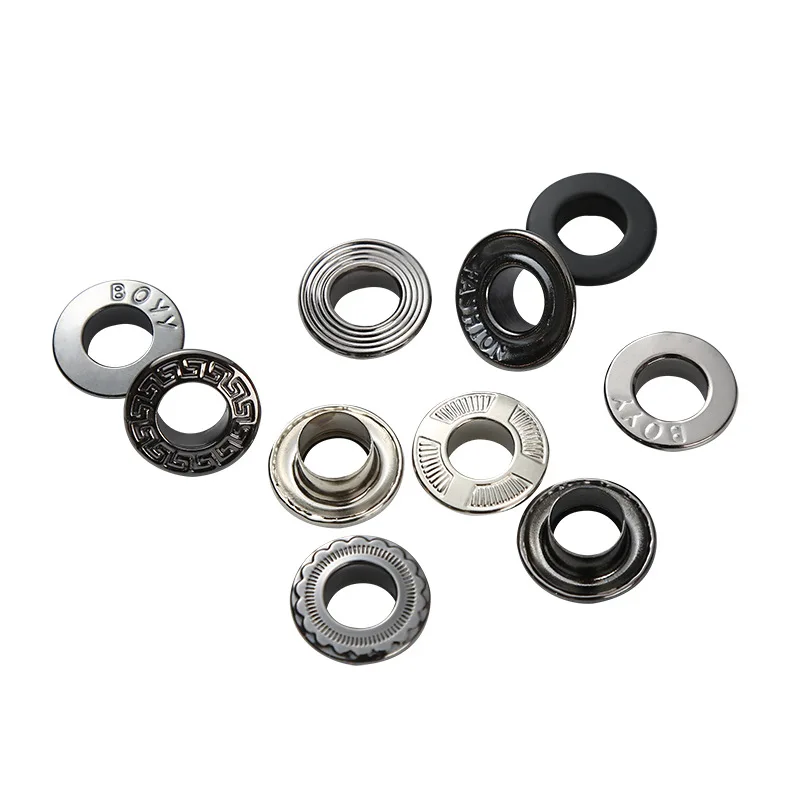 Wholesale Custom Size and Color Shape Round Metal Brass Eyelets And Grommets Garment Eyelet For Clothing Shoe