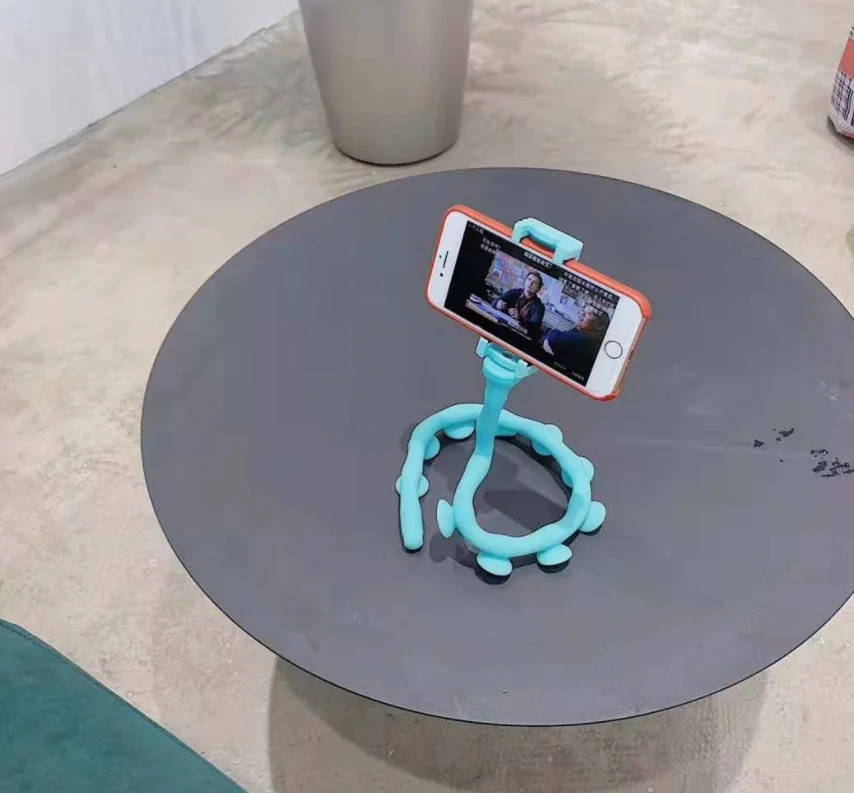 hot multifunction cute worm lazy holder 360 degree rotating suction cup mobile phone holder Folding phone bracket