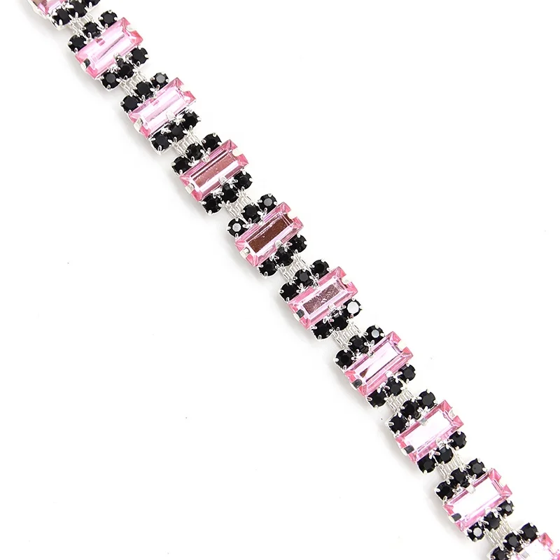 Wholesale Rhinestones Crystal Pearl Chain Trim With Cup Trimming Rhinestones For Accessories