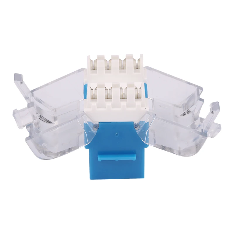 Toolless Keystone Jack UTP Cat5E Cat6 Cat6A Проходной канал и тест на связь