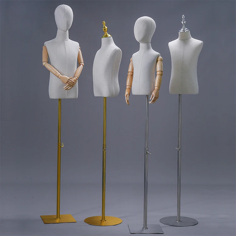 Детский манекен, пластиковая подставка из белого и черного полиэтилена, для демонстрации окон одежды