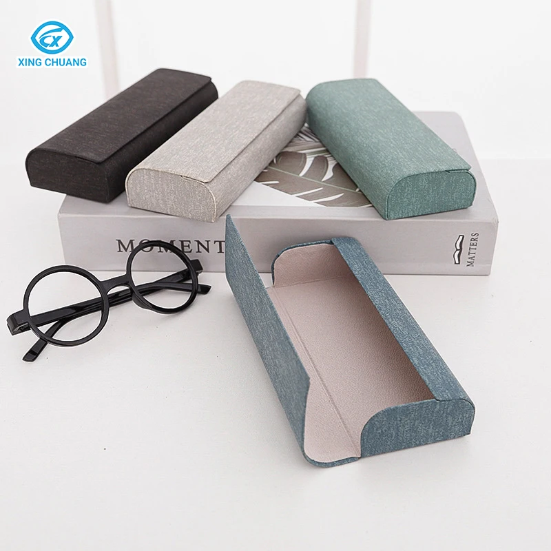 Simple Fashion Glasses Case PU Leather New Style Sunglasses Case High Quality Mixed Color Glasses Case Box