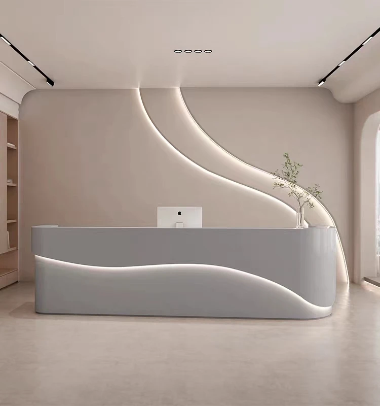 Art and Dance Training Class Company Front Desk Reception Table Beauty Salon Cashier Clothing Store Dental Bar