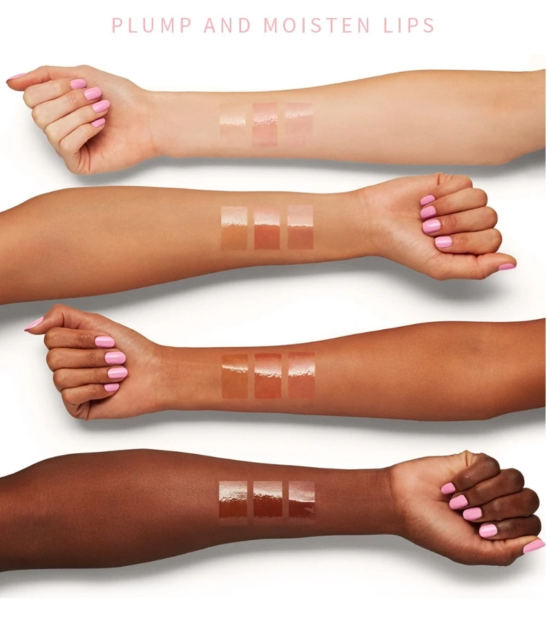 Lilywild plumping vegan wholesale custom logo tinted private label color changing lip oil