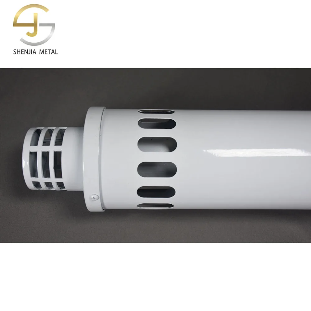 Coaxial reverse smoke pipe directly into the total length of 95cm inside and outside double aluminum material