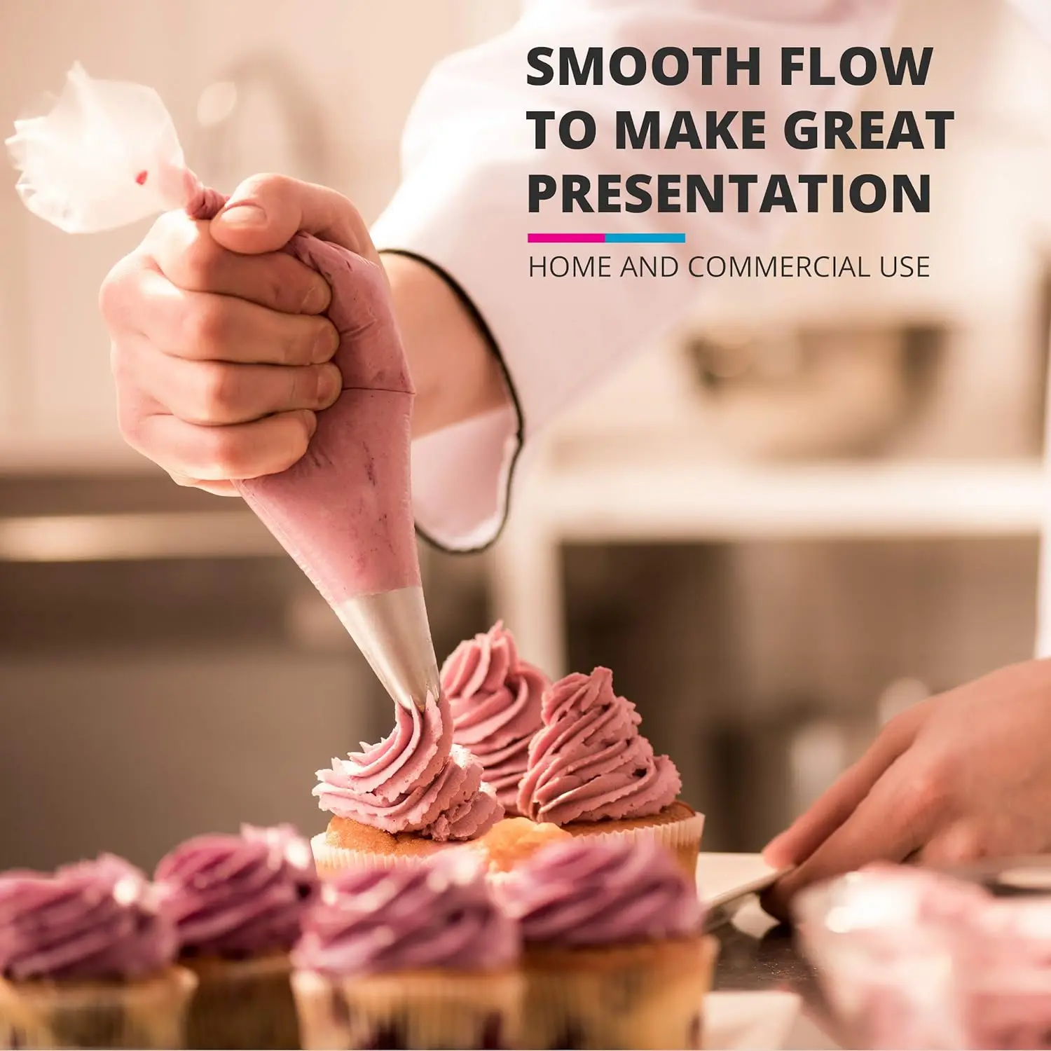 21 Inch Food Grade Ldpe Pastry Icing Bags Disposable Piping Bags On Rolls For Confectionery