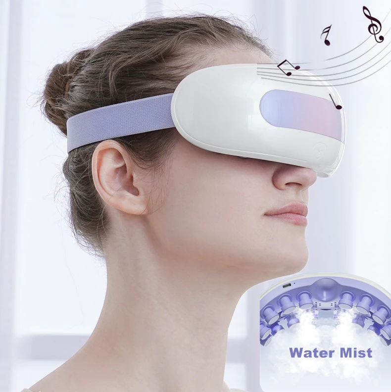 K5 Moisture Eye Massager Equipment with Heat and Cold,Vibrating Eye Massager with Music for Eyes Fatigue