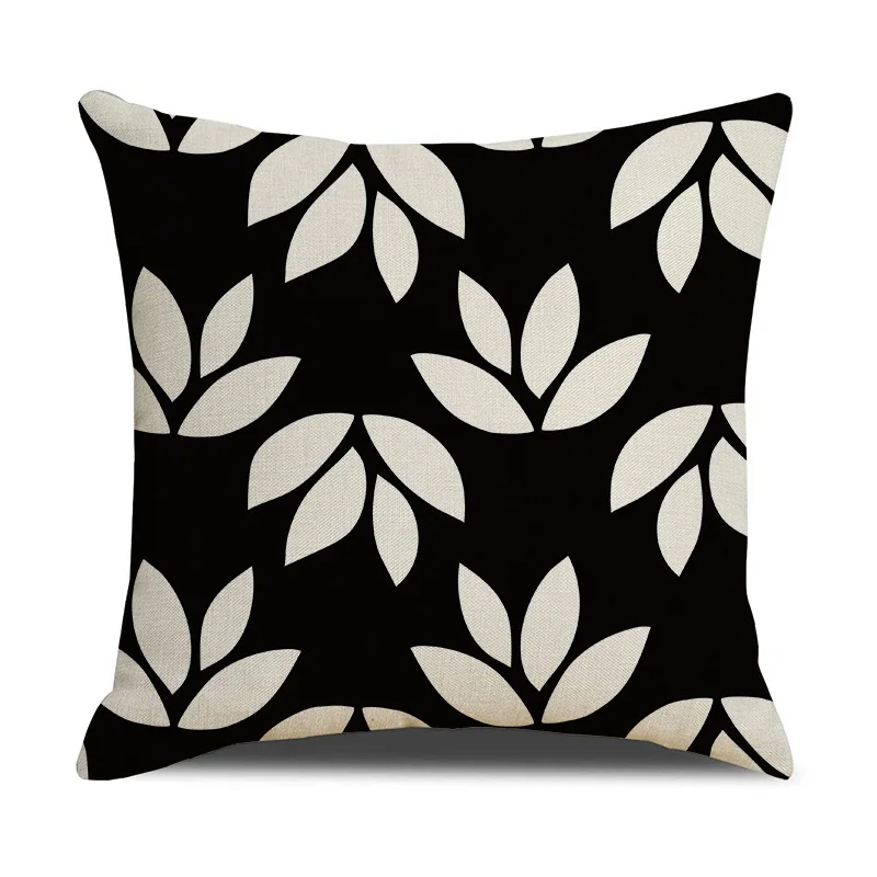 Nordic Geometry Black White Cushion Pillow Cover Home Decorative Office Sofa Polyester PillowCase