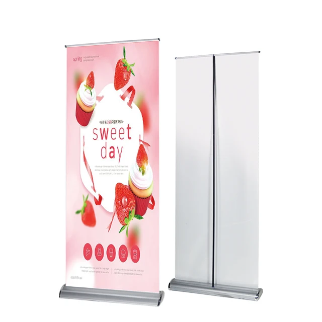 Roll Up Banner Stand Rollup Standee Aluminum Roll Up Stand Retractable Banners for Advertising