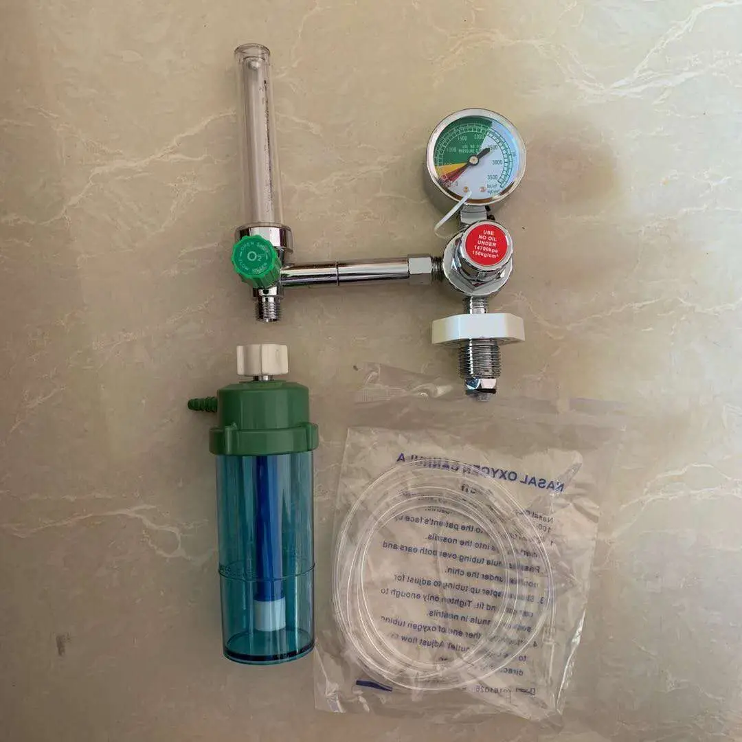 2023 NINGBO KangWei Brass Wholesale Price medical equipment oxygen pressure balancing valves regulator with conector