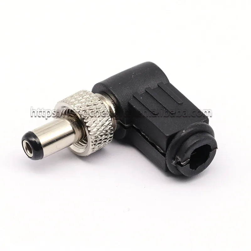 DC Power Male Plug Jack Adapter 90 Degree Male 5.5x2.1mm