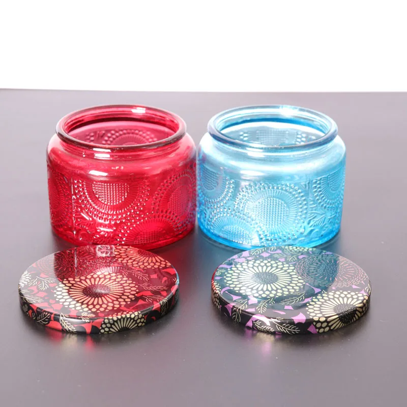 
Glass Jars For Candle Making With Lids Prayer Candle Jar Pink candle container glass 