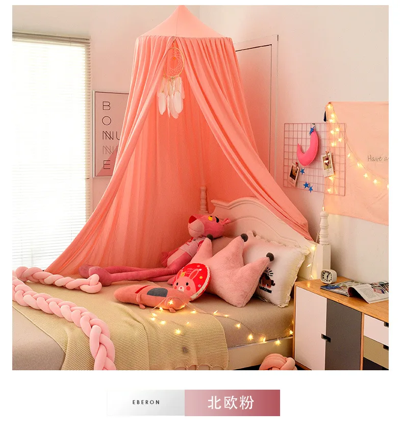  European Style Solid Hanging Fluorescent Stars Glow in Dark for Baby Kids Girls Dome Bed Canopy Double Mosquito