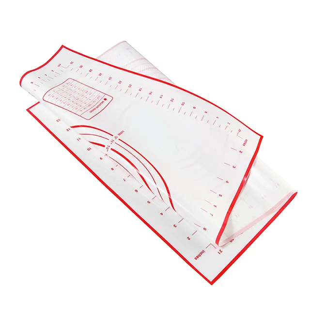 Non Slip Silicon Dough Rolling Mat Silicone Baking Pastry Mat with Measurement