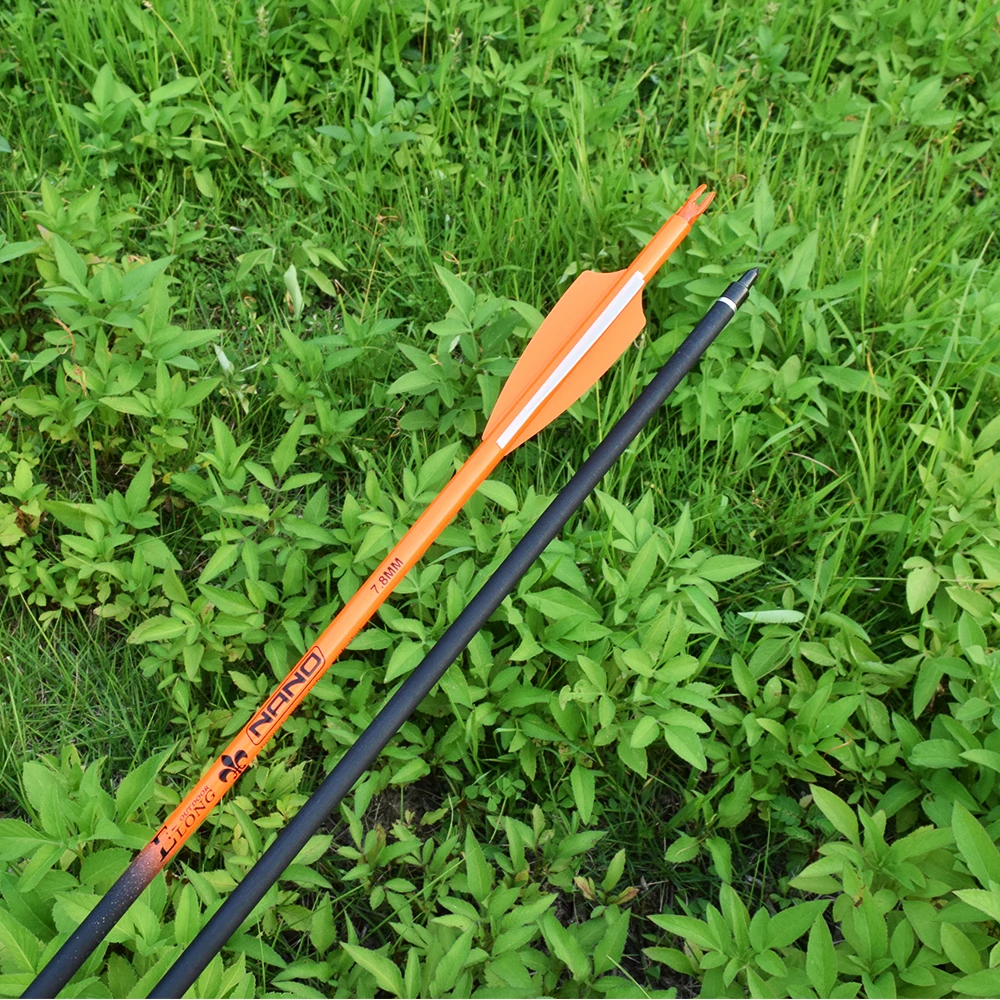 Elong Archery 7.8mm Rollfiberglass Arrows Bi-color High Quality Arrows For Outdoor Shooting Hunting