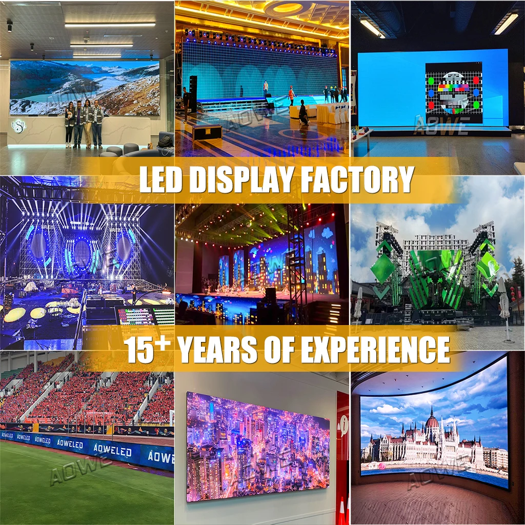 AOWE Poster LED Video Wall Floor stand Panels Seamless Splicing led display screen Advertising Video wall