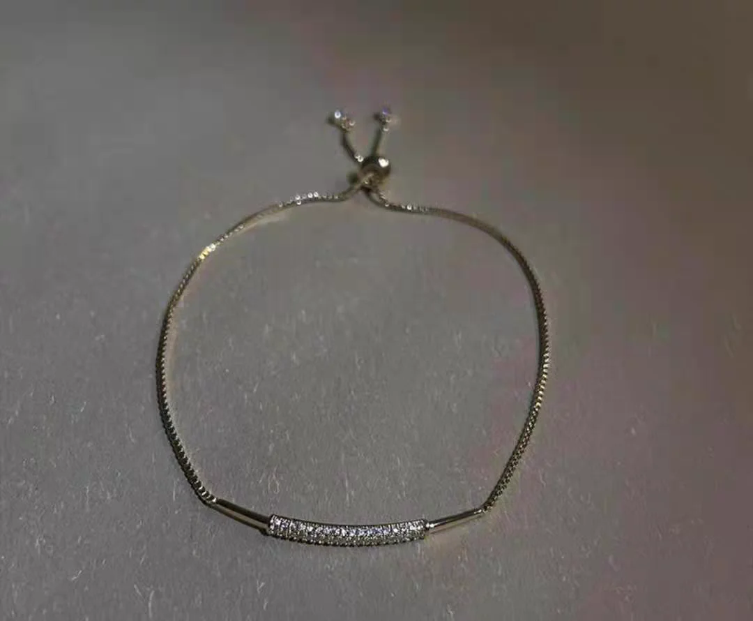 14k золотой браслет для женщин новая ниша простота