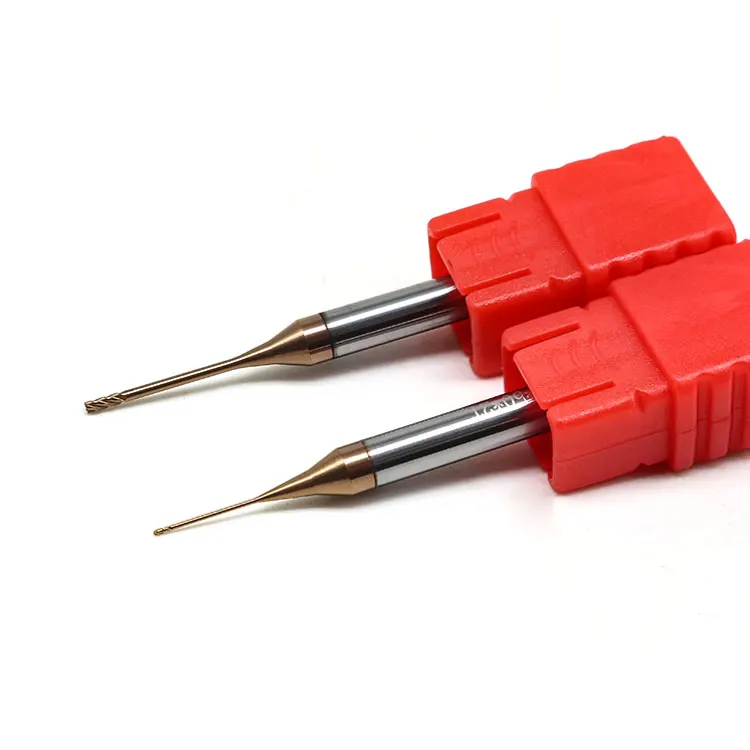 Optimal Sharp Cutting Micro-diameter 2-blade Milling Cutter For Brass Aluminum Cnc Machining Part