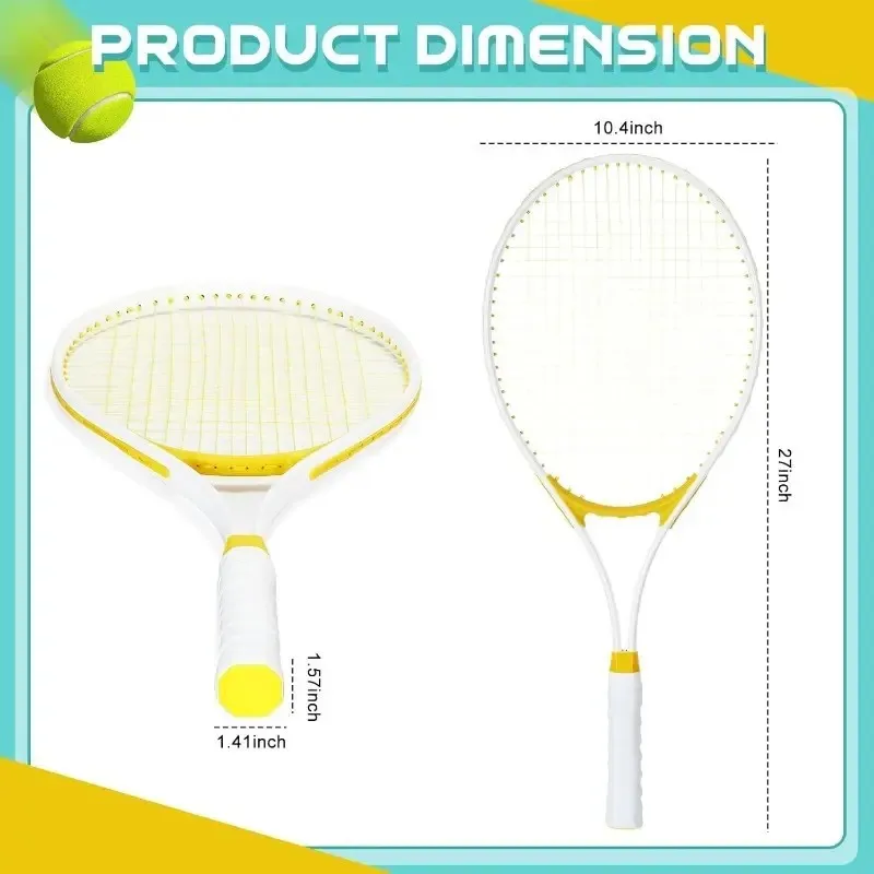 Casual 27 Inch Unisex Universal Tennis Racket Lightweight And Suitable For Training And Entertainment