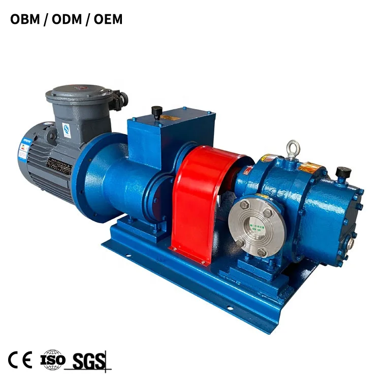 LC High viscosity Asphalt pitch condensate oil Roots oil rotary lobe pump