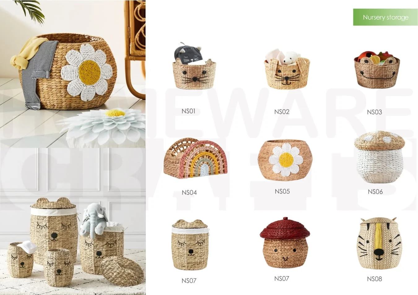 Summer style cheapest item handmade seagrass straw wicker woven basket home storage & organization Kids & Teen Storage