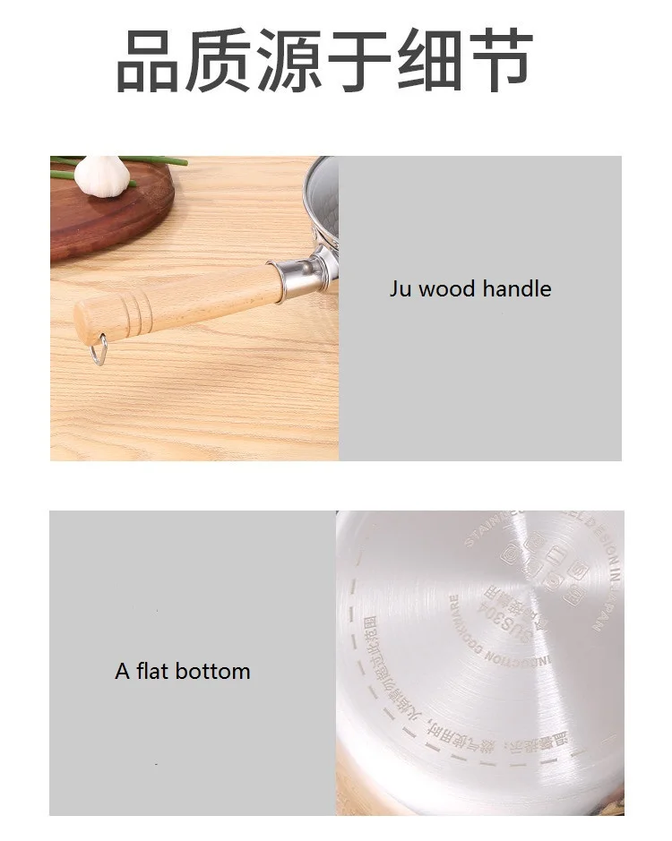 2021 Wholesale Noodle Pot  Instant Noodle Hot Pots 304 stainless steel Cooking Pot