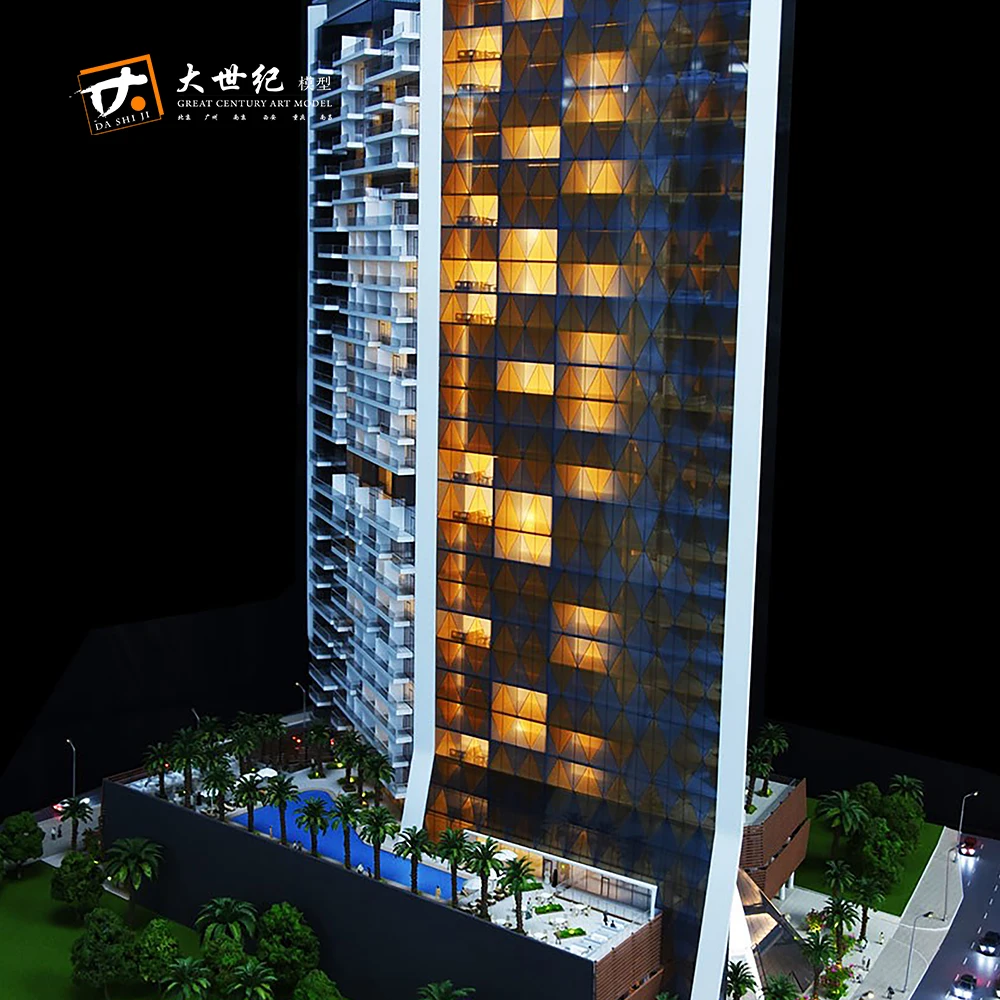 
Acrylic scale model building architectural model maker for usa house 