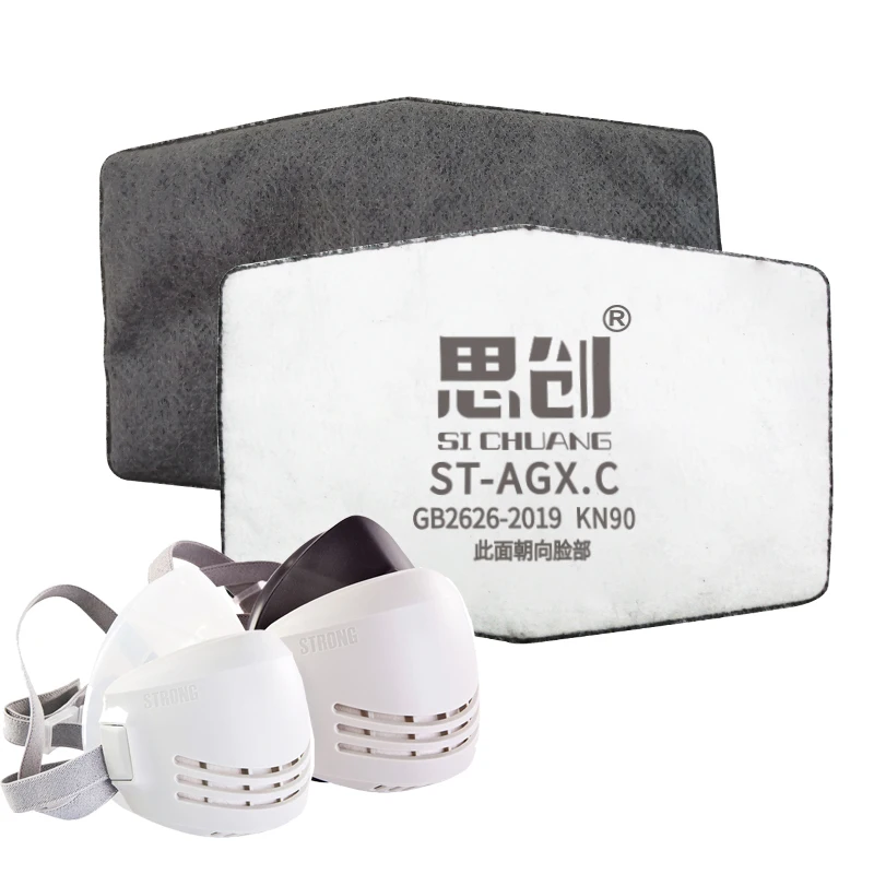 CNSTRONG OEM ODM respiratory protection dust mask with filter silicone comfortable material safety