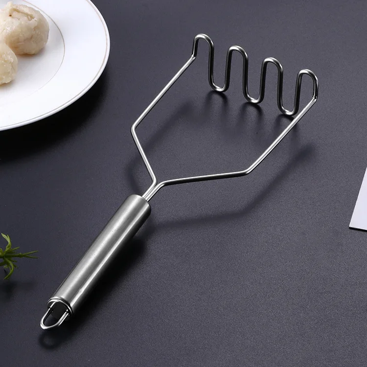 Stainless steel kitchen gadget wave shape potato masher press tool mashed potatoes wavy pressure ricer