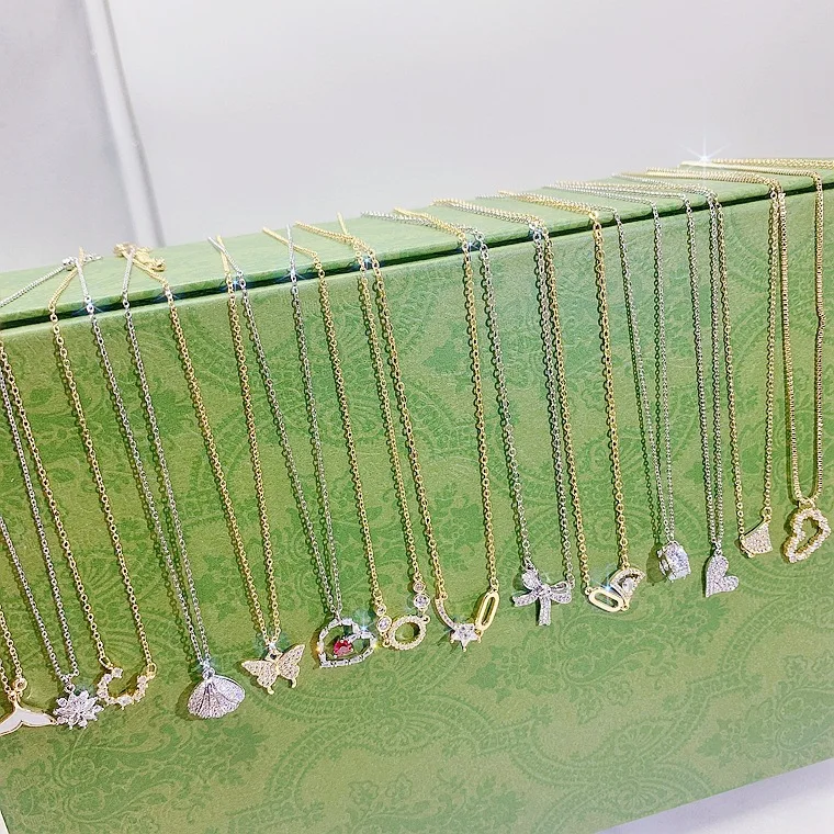 Hot sell products trending necklaces initial lock pendant gold necklace ladies cheap jewelry online fashion jewelry in bulk