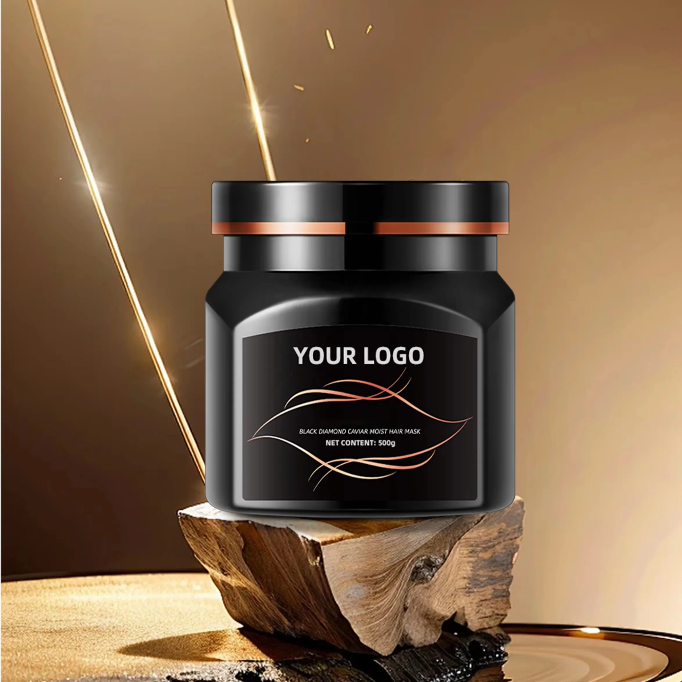 MULAN Luxurious Hair Mask with Black Diamond Caviar 500ml Moisturizing Hydrating Smoothing Hair Care