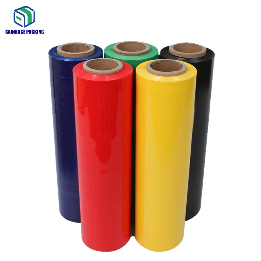 Colorful Stretch Film Custom Size For Wrapping Pallet