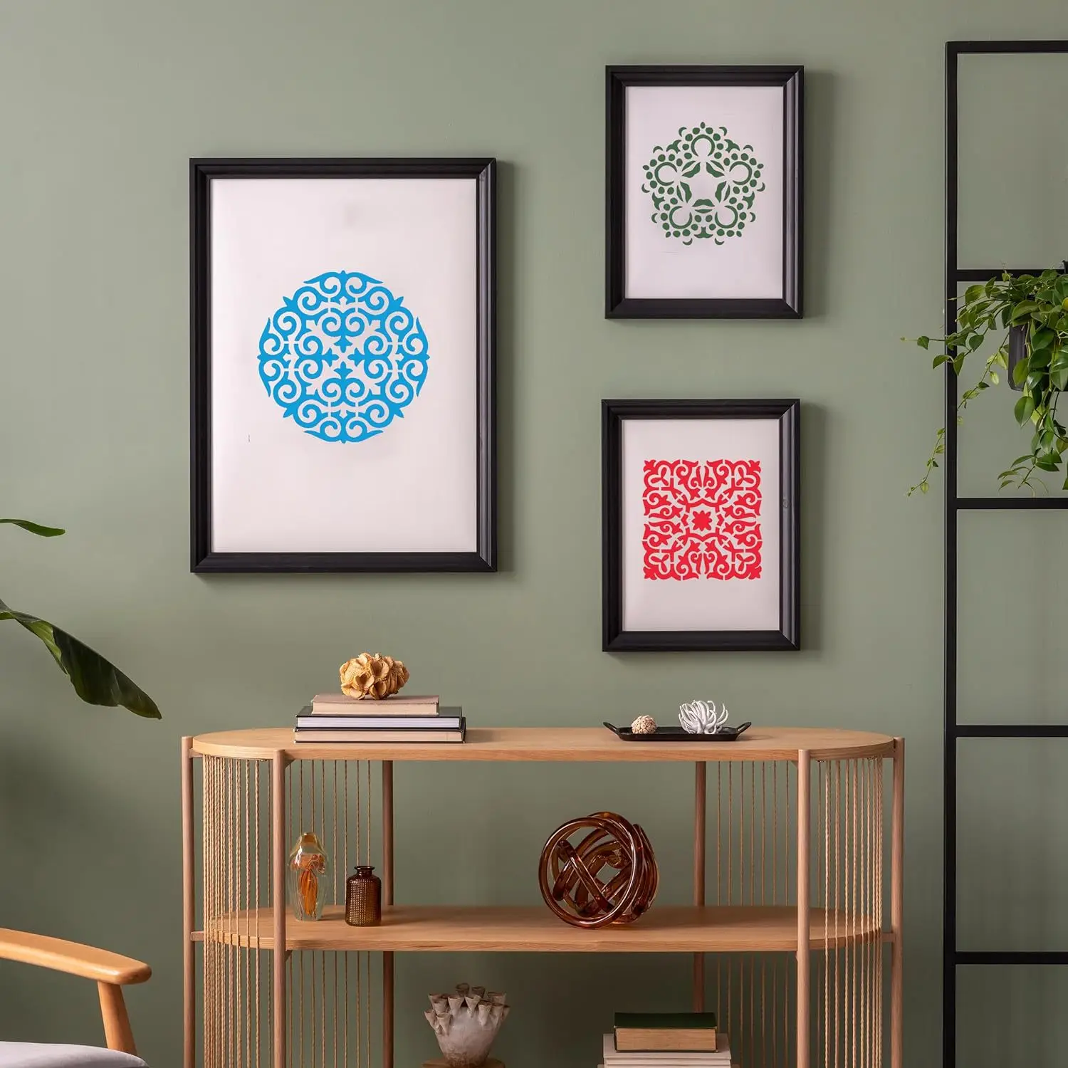 Reusable Sencils Mandala Dotting 16 Different Styles Painting Stencils Toll Painting Template For Diy Walls Doors Furniture