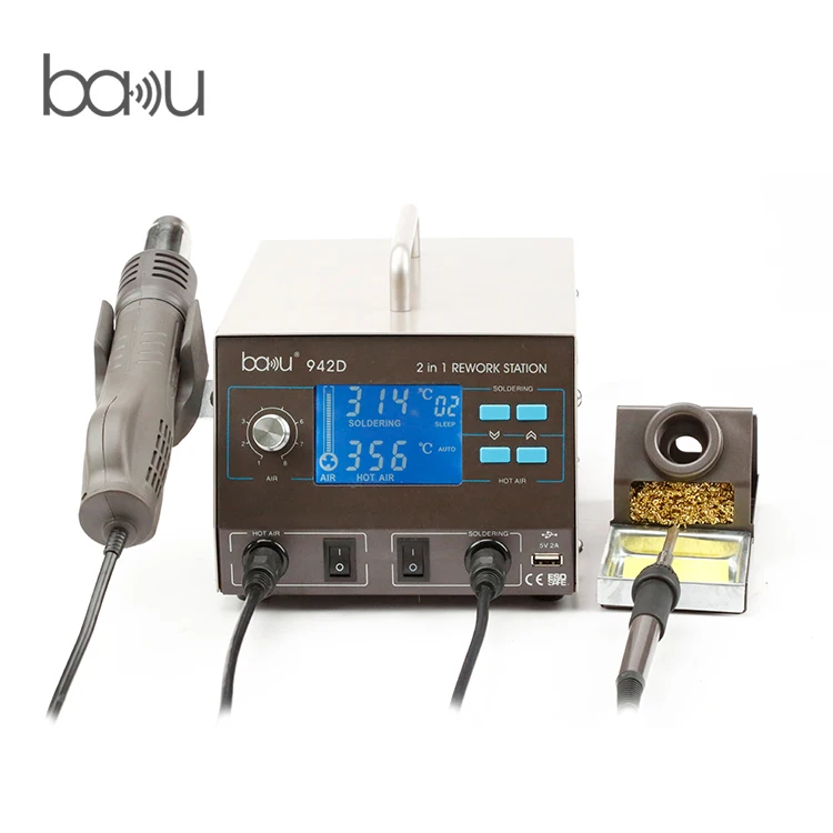 BAKU ba-942D pcb soldering  2 in 1 automatic soldering machine with welding gun