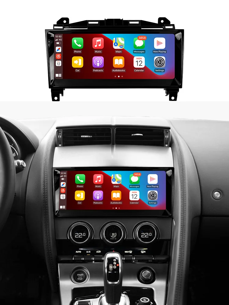 MEKEDE android 12 car stereo system 8core GPS navigation for Jaguar F-TYPE 2013-2015 BT RDS SWC 360 camera 4G LTE WIFI